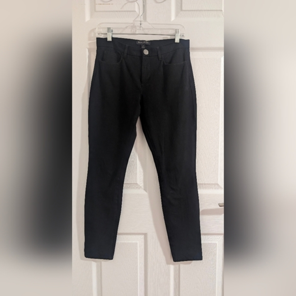 Banana Republic Sloan Black Bi-Stretch Professional Dress Pants Dark Academia  6
